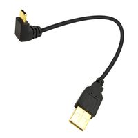 Poyiccot USB A to USB C Cable, 90 Degree USB 3.1 Type C to USB A Data Sync & Charge Converter Adapter Cable Cord for New MacBook,Nexus 5X,Samsung s9 s8 Note,10inch/25cm (USB 2.0 Straight to USB C)