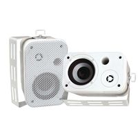PYLE PDWR30W 3.5"" Indoor/Outdoor Waterproof Speakers (White) electronic consumer