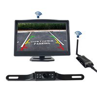 YIMU Backup Camera and 5" Monitor Kit for Car/SUV/Pickup/Truck/Van/RV/Trailer Single Power Rear View System Driving/Reversing Use IP67 Waterproof Night Vision