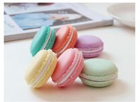 6 PCS Mini Earphone SD Card Macarons Bag Storage Box colorful organizer