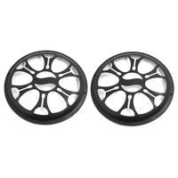 uxcell 2ocs 10 Inch Car Speaker Hollow Mesh Sub Woofer Subwoofer Grill Cover