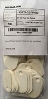 145P Tags (Bag of 100) White 94V0 Rated-"BURNDY Style 145PTAG" for Telecom, Transportation and OEM Market, White (Pack of 100)