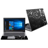 MightySkins Skin Compatible with Lenovo Ideapad 330 15" (2018) - Black Butterfly | Protective, Durable, and Unique Vinyl Decal wrap Cover | Easy to Apply, Remove, and Change Styles | Made in The USA