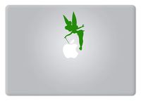 Tinker Bell Fairy Peter Pan Disney MacBook Laptop Decal Vinyl Sticker Apple Mac Air Pro Retina Laptop Sticker (Green)
