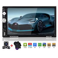 UNITOPSCI Double Din Car Stereo Radio Andriod 8.1 Car Player GPS Navigation Bluetooth Car Audio 7''HD Touch Screen Support WiFi FM/AUX in/USB/TF/Mirror Link/Steering Wheel Control + Rear View Camera