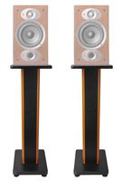 ROCKVILLE Pair 28" 2-Tone Speaker Stands for Polk Audio RTI A1 Bookshelf Speakers