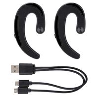 Tangxi Bone Conduction Headset, HBQ-Q25B Wireless Bluetooth V4.2+EDR Headphone Mini Waterproof Sport Earphone with Micro Compatible with V4.0, V3.0, V2.1, V1.1(Black)