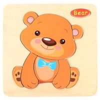 Waymine Wooden Puzzle Educational Baby Kids Training Toy (A)