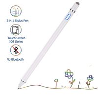 Active Stylus Digital Pen with 1.5mm Ultra Fine Tip Compatible for iPad iPhone Samsung Tablets, Work at iOS and Android Capacitive Touchscreen,Good for Drawing and Writing on IPAD, White