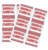 120ct Birthday Carnival Stickers