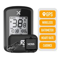 XOSS G+ GPS Cycling Computer Wireless Cadence Heart Rate Bike Speedometer Odometer Cycling Tracker Waterproof Road Bike MTB Bicycle Bluetooth ANT+