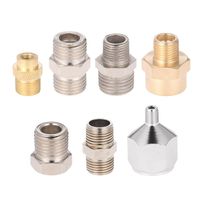 KKmoon Professional 7pcs Airbrush Adaptor Kit Fitting Connector Set for Compressor & Airbrush Hose