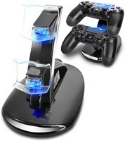 Musou Dual USB Charging Charger Docking Station Stand for Playstation 4 PS4 / PS4 Pro / PS4 Slim Controller