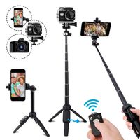 YunTeng Selfie Stick Tripod,40 Inch Extendable Selfie Stick Tripod with Wireless Remote Control,Compatible with iPhone 6 7 8 X Plus, Samsung Galaxy S9 Note8, Gopro,Digital Cameras