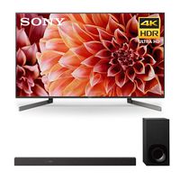 Sony XBR-65X900F 65" BRAVIA 4K Ultra HD HDR Smart TV and HT-Z9F 3.1-Channel Dolby Atmos Sound Bar with Subwoofer