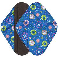 Reusable Bamboo Cloth Menstrual Pad, Washable Menstrual Panty Pad,Mama Sanitary Towel Pad,Light Incontinence Pads,Absorbent Cloth Sanitary Pad (Nighttime Use)