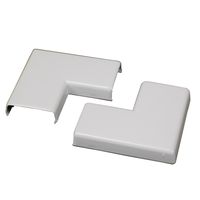 Legrand - Wiremold NMW6 Plastic Flat Elbow, White, 2-Pack