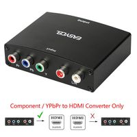 Easycel Component to HDMI Converter, 5RCA Component RGB YPbPr to HDMI Converter Supports 1080P Video Audio Converter Adapter for DVD PSP Xbox 360 PS2 Nintendo NGC to New HDTV Monitor or Projector