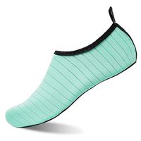 Womens and Mens Kids Water Shoes Barefoot Quick-Dry Aqua Socks for Beach Swim Surf Yoga Exercise (TW.Green, S)