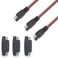 POWISER 16AWG SAE Quick Connector Disconnect Plug，SAE Connector Extension Cable, for Automotive, Solar Panel Panel