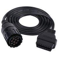 OBD2 Diagnostic Cable For BMW ICOM D Module Cable 10pin OBD adapter for BMW,Qiilu Motorcycles Diagnostic Cable Tools work with BMW ICOM or BMW ICOM A2 A3