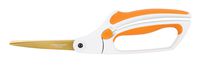 Fiskars 12-71787097J Titanium Easy Action Scissors, 10 Inch, Orange and White