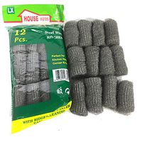 12Pcs/lot Melamine Sponge Metal Mesh Kitchen Super Detergent Cleaning Tools Degreasing Pot Brush Magic Cleaner Steel Wool Pads