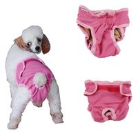 Axchongery Dog Diaper, Bitch Sanitary Pantie Pet Pantie Valco Closure for Eliminates (Pink, XXS)