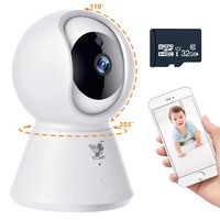 HERCINY Baby Monitor, 1080P Home Security Camera WiFi Surveillance Camera, Work with Alexa, with Cloud Storage/Night Vision/Motion Tracker/Activity Alert/Two-Way Voice for Baby/Nanny/Elder/Pet