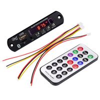 Bluetooth MP3 Decoding Board Module,ABCmall Auto Car USB MP3 WMA FM AUX Decoder Board, Support FM Radio USB TF AUX Remote Display,7-12V Digital LED MP3 Player Accessories