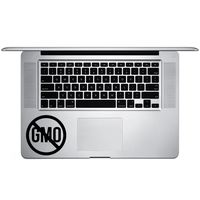 Funny Anti GMO Foods Vinyl Sticker Laptop Keyboard Inside Corner iPhone Cell Decal (3.5" Wide)