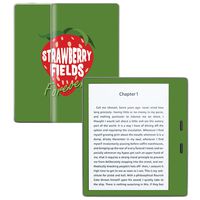 MightySkins Skin Compatible with Amazon Kindle Oasis 7" (9th Gen) - Strawberry Fields Forever | Protective, Durable, and Unique Vinyl Decal wrap Cover | Easy to Apply, Remove | Made in The USA