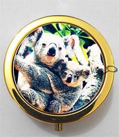 BlackKey Koala 3-Compartment Decorative Pocket Gift Box Case Organizer for Pill, Color 2 -2259