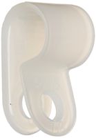 Heavy Duty Nylon Cable Clamp, 0.312" Diameter, 0.5" Width, Natural
