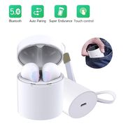 HONYAO Bluetooth 5.0 Wireless Earbuds, Wireless Headphones, Mini Sport Earphones, 3D Stereo Sound Bluetooth Headset with HD Microphone and Portable Charging Case/for All Smartphone Tablet