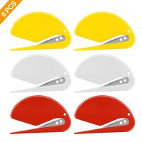 HDONG 6PCS Letter Opener Envelope Slitter Set, Hand Letter Openers Kit with Razor Blade for Envelope, Package, Paper Knife, Safe Mail Opener.
