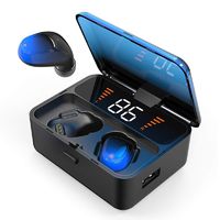 Wireless 5.0 Bluetooth Earbuds by FHIT Living - IPX5 Waterproof Wireless Sports Headphones with Charging Case - TWS HD Stereo Sound and in-Ear Built-in Mic - Multipoint and Noise Cancellation Function