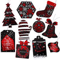 Aneco 150 Pieces Foil Paper Tags Christmas Tags Hang Labels Christmas Tree Strings Holiday Name Labels for Christmas Gift Favor, DIY Arts and Crafts with 20m Twine (Color A)
