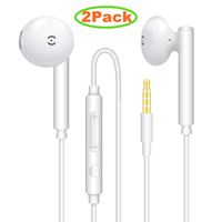 [2Pack] Kingchuan H26 Noise Isolating in Ear Canal Headphones Earphones with Pure Sound and Powerful Bass for Samsung Huawei Nokia HTC Mp3 Players etc