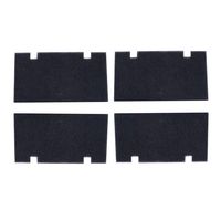 4 Pack Black 14" x 7.5" RV A/C Air Filters Replace Camper Air Conditioner Filter Foam 3313107.103/3105012.003