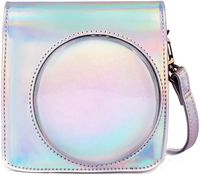 Phetium Protective Case for Fujifilm Instax Square SQ6 Instant Film Camera, Soft PU Leather Bag with Adjustable Shoulder Strap (Magic Silver)