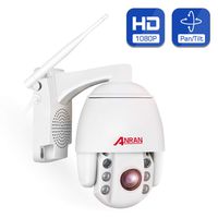 PTZ WiFi Camera 1080P, ANRAN Outdoor Wilress IP Security Camera with 6mm Lens 355° Pan/ 90° Tilt Surveillance Camera with 32GB Card, Only 2.4G WiFi/Onvif/Two Way Audio/Motion Detection/Night Vision