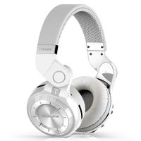 Headphone Bluetooth Wireless, Headset with Microphone Noise Cancelling FM Radio TF Card Slot for IPhone X Samsung Note 9 （White）Boens