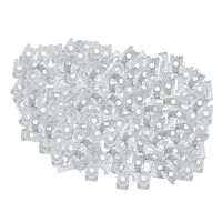 100 Piece Set Screw Fixing White .6" x .4" One Hundred Cable Tie Mounts