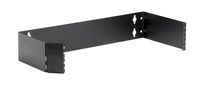 Black Box Wallmount Bracket, 2U, 19" W, 8" D, M5 Square Holes