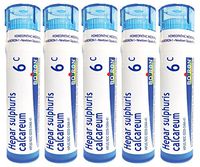 Boiron Hepar Sulphuris Calcareum 6C, Homeopathic Medicine for Cough (Pack of 5)
