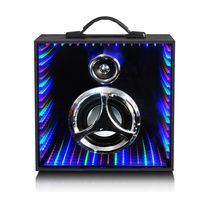 Computer Speaker,Handheld Speakers Wireless 3.0+EDR Bluetooth Stereo Speaker IPX4 Waterproof Outdoor Sports Audio with Colorful LED Light Dancing Show for iPhone, iPad, Laptops, Smartphone