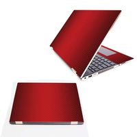 Mightyskins Skin Compatible with Hp Spectre X360 15.6" (2018) - Red Carbon Fiber | Protective, Durable, and Unique Vinyl Decal Wrap Cover | Easy to Apply, Remove, and Change Styles | Made in The USA