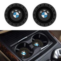 Soondar 2Pcs Car Interior Anti Slip Cup Mat for BMW 1 3 5 7 Series F30 F35 320li 316i X1 X3 X4 X5 X6 (2.75")