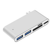 SING F LTD Type-C Hub Adapter 5 in1 USB C 3.0 Converter Charging Data Sync Card Reader for MacBook Pro